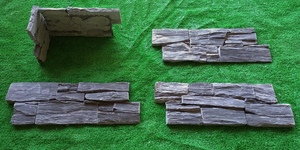 3D панели Сланец Black Slate Country3