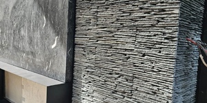 3D панели Сланец Black Waterfall Pencil1