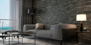 3D панели Сланец Black Bark Rockface1