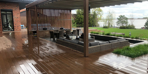 Террасная доска из ДПК Bamberg, Square, African Bubinga12