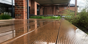 Террасная доска из ДПК Bamberg, Solid, African Bubinga6