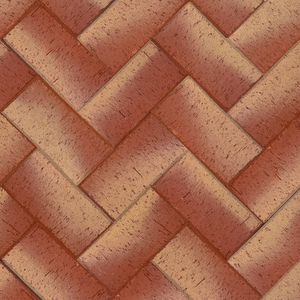 Клинкер тротуарный ЛСР красный "Канны" Золото Классик