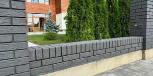 Кирпич облицовочный ЛСР графитовый рустик 1НФ (7)