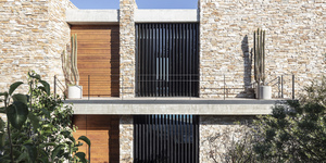 Облицовка фасада натуральным камнем в виде 3D панели RKS SLATE  Кварцит Biege Quartz Country купить с доставкой (16)