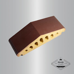 Профильный кирпич для заборов ZG Clinker, К25 310x110x90 мм, Вишнёвый в Краснодаре