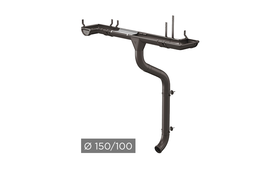 Водосточная система AQUASYSTEM PU MATT 150/100 мм RR 32 в Краснодаре