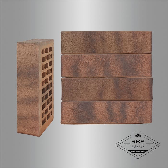 Кирпич облицовочный ЛСР, Ореховый флэш, Гладкий, 1НФ в Краснодаре