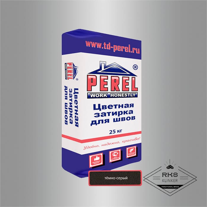Зимняя затирочная смесь Perel RL 15/тёмно-серая в Краснодаре
