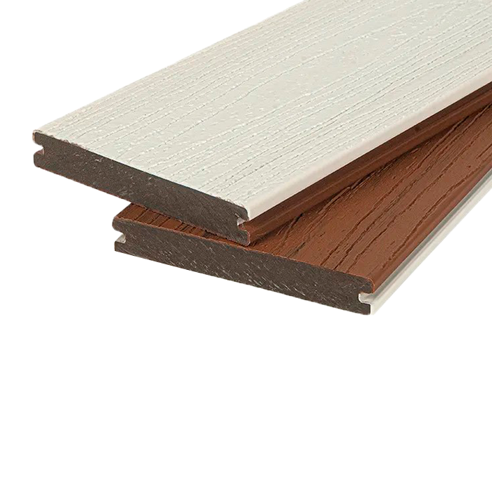 Террасная доска из ДПК Dual POLIVAN GROUP,Solid Co-Extrusion,White в Краснодаре