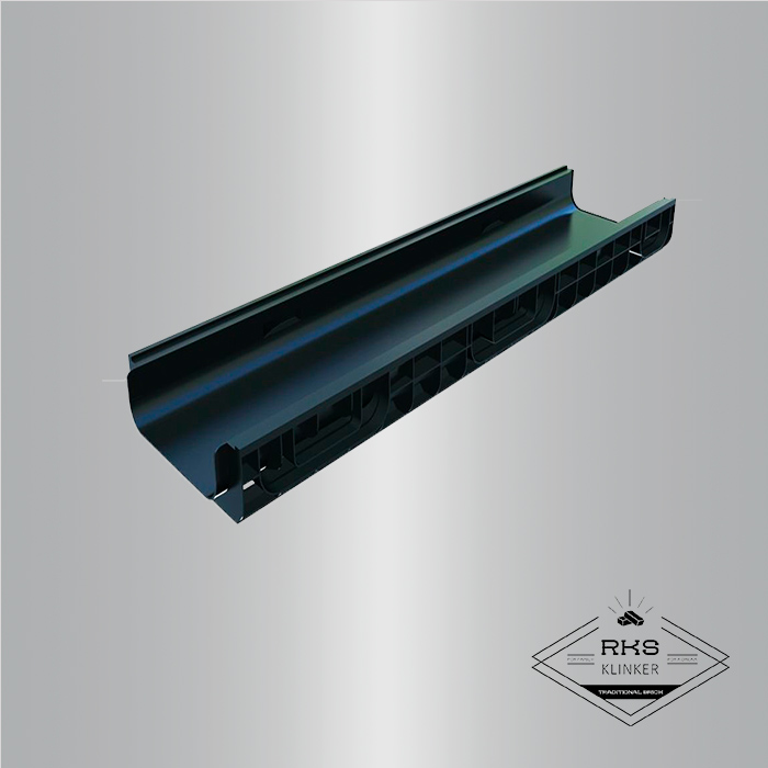Лоток водоотводный PolyMax Basic пластиковый DN200, H80 в Краснодаре