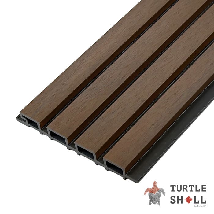 Реечная панель Middle Lines Dual, Australian Palisander, Co-Extrusion в Краснодаре