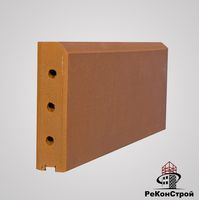 Клинкерный бордюрный камень KR "Красный" в Краснодаре
