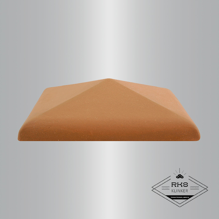 Клинкерный колпак на столб ZG Clinker, С42 425х425 мм, красный в Краснодаре