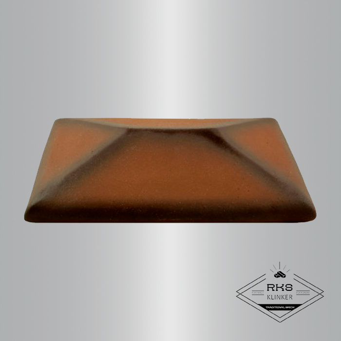 Клинкерный колпак на столб ZG Clinker, СР 300х425 мм, каштановый в Краснодаре