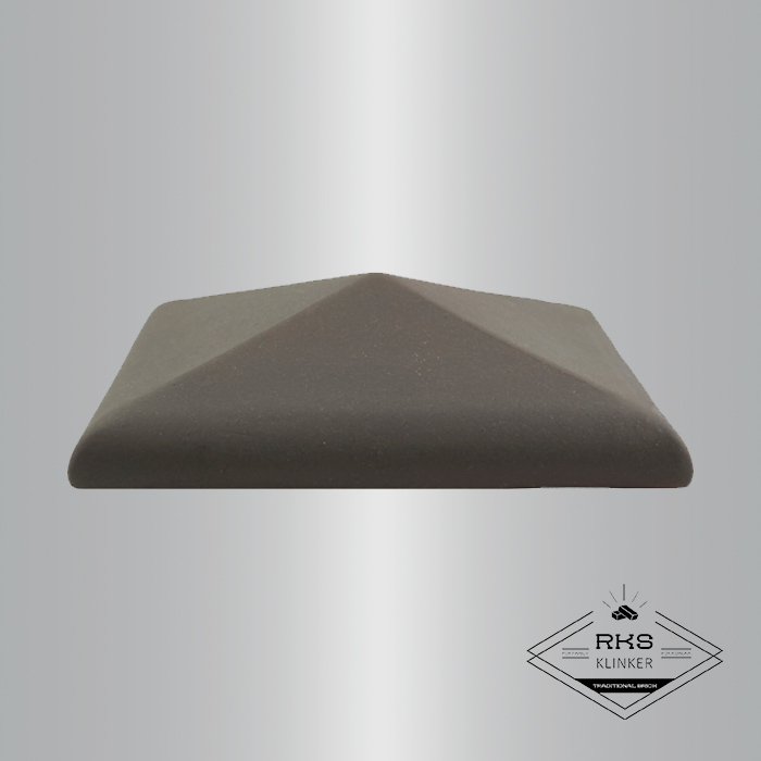 Клинкерный колпак на столб ZG Clinker, С42 425х425 мм, графит в Краснодаре