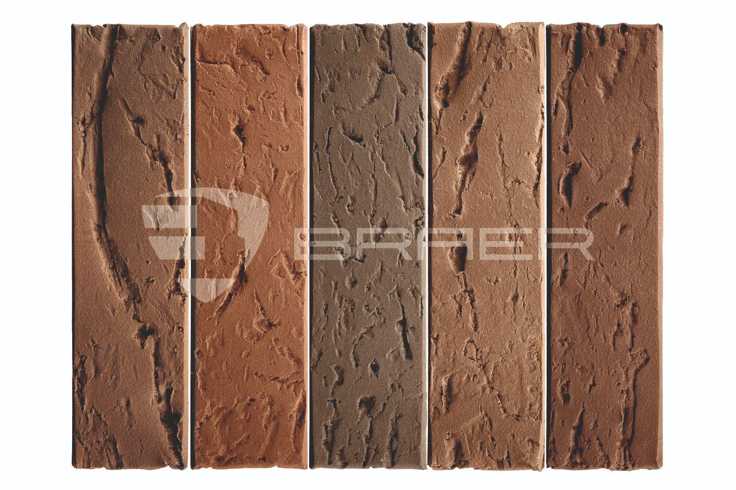 Облицовочный кирпич BRAER MAX, Кора дуба, М200, 1 НФ в Краснодаре
