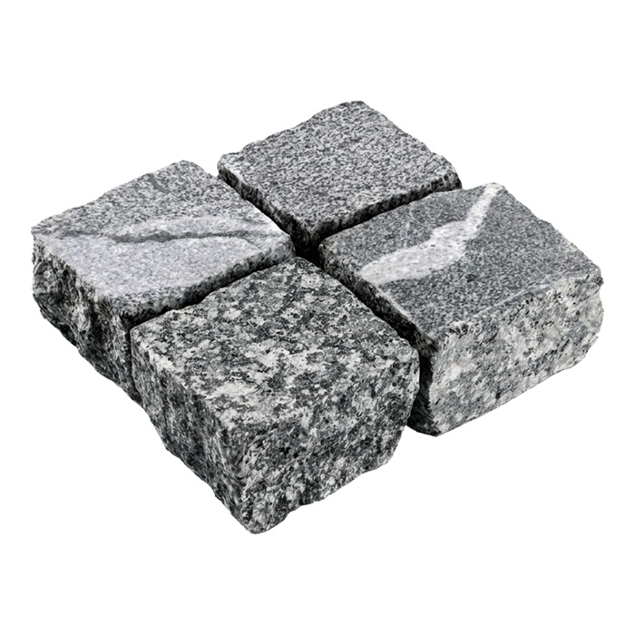 Гранитная брусчатка Snow Obsidian, Карандаш, 100x100 мм в Краснодаре