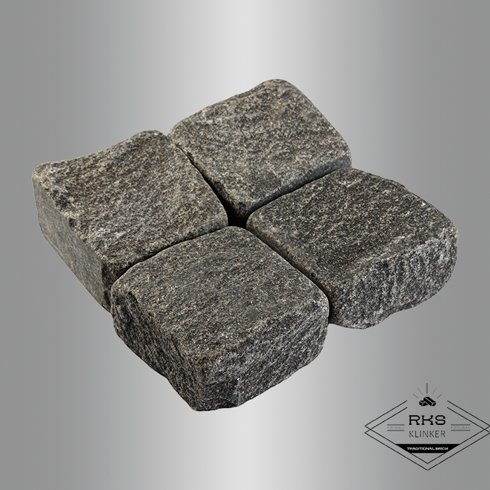 Гранитная брусчатка Габбро, Галтованная, 100x100x50 мм в Краснодаре