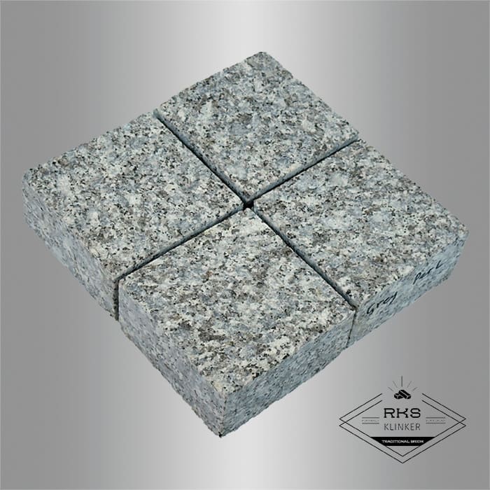 Гранитная брусчатка Grey Pearl, Пиленая, 100x100 мм в Краснодаре