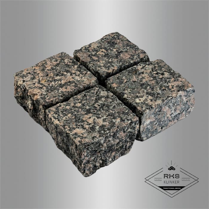 Гранитная брусчатка Малыгинский, Колотая, 100х100 мм в Краснодаре