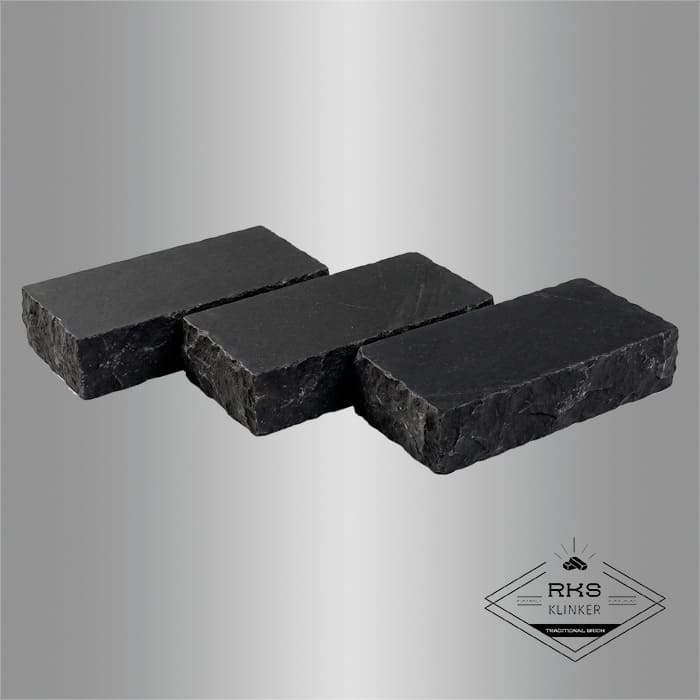 Брусчатка из известняка RKS Slate Belgian Black 200x100x40 мм в Краснодаре