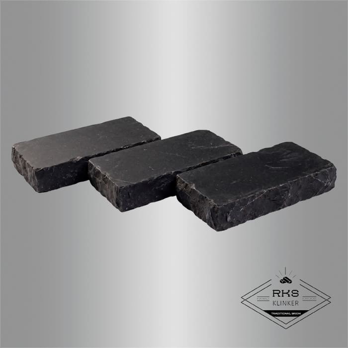 Брусчатка из известняка RKS Slate Belgian Black 200x100x20 мм в Краснодаре