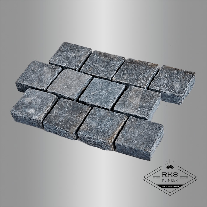 Брусчатка галтованная RKS Slate Belgian Black 200x100x40 мм в Краснодаре