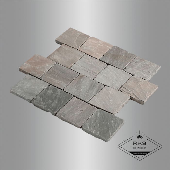 Брусчатка галтованная RKS Slate Belgian Grey 100x100x20 мм в Краснодаре
