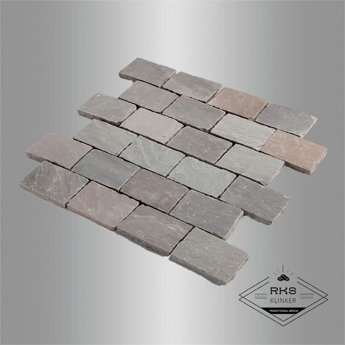Брусчатка из песчаника RKS Slate Belgian Grey 200x100x40 мм в Краснодаре