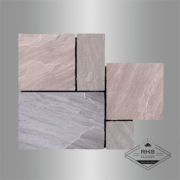 Мозаика из камня песчаник RKS SLATE Belgian Grey в Краснодаре