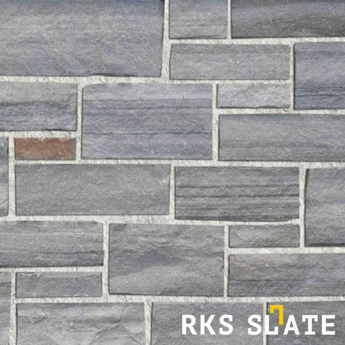 Фасадный облицовочный камень Grey Quartz Strips в Краснодаре