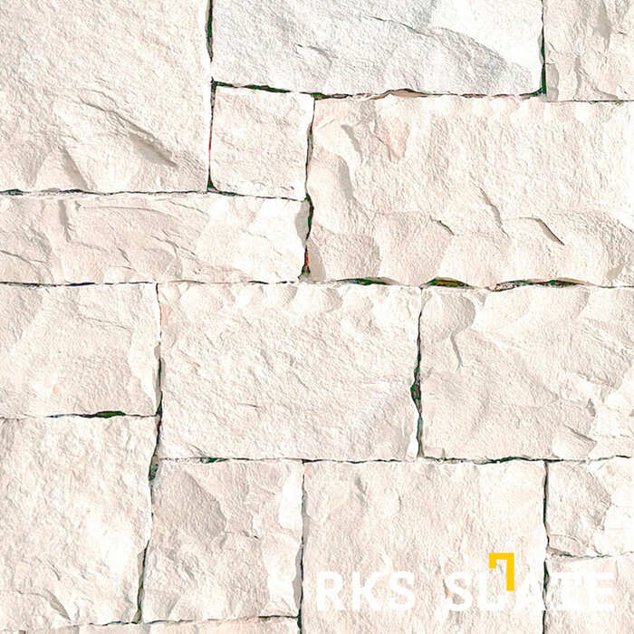 Фасадный облицовочный камень White Limestone Castle в Краснодаре