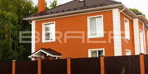 Кирпич Красный гладкий BRAER - КП Зеленые холмы в Московской области (2)