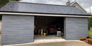 Фасадная доска ДПК Turtle Shell Scottish Slatewood Co-Extrusion серая облицовочная доска ДПК (3)