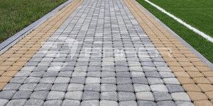 Тротуар из плитки БРАЕР КЛАССИКО КРУГОВАЯ туман
