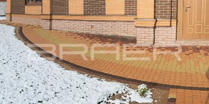 Тротуарная плитка БРАЕР Классико круговая песочный коралловый винный - узоры тротуарной плитки (1)