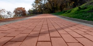 Клинкер тротуарный ЛСР Эдинбург, тёмно-красный