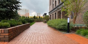 Клинкер тротуарный ЛСР Эдинбург, тёмно-красный 3