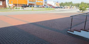 Клинкер тротуарный ЛСР Эдинбург, тёмно-красный 7