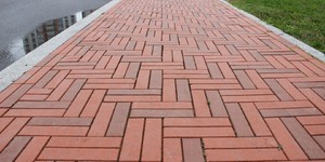 Клинкер тротуарный ЛСР Эдинбург, тёмно-красный 8